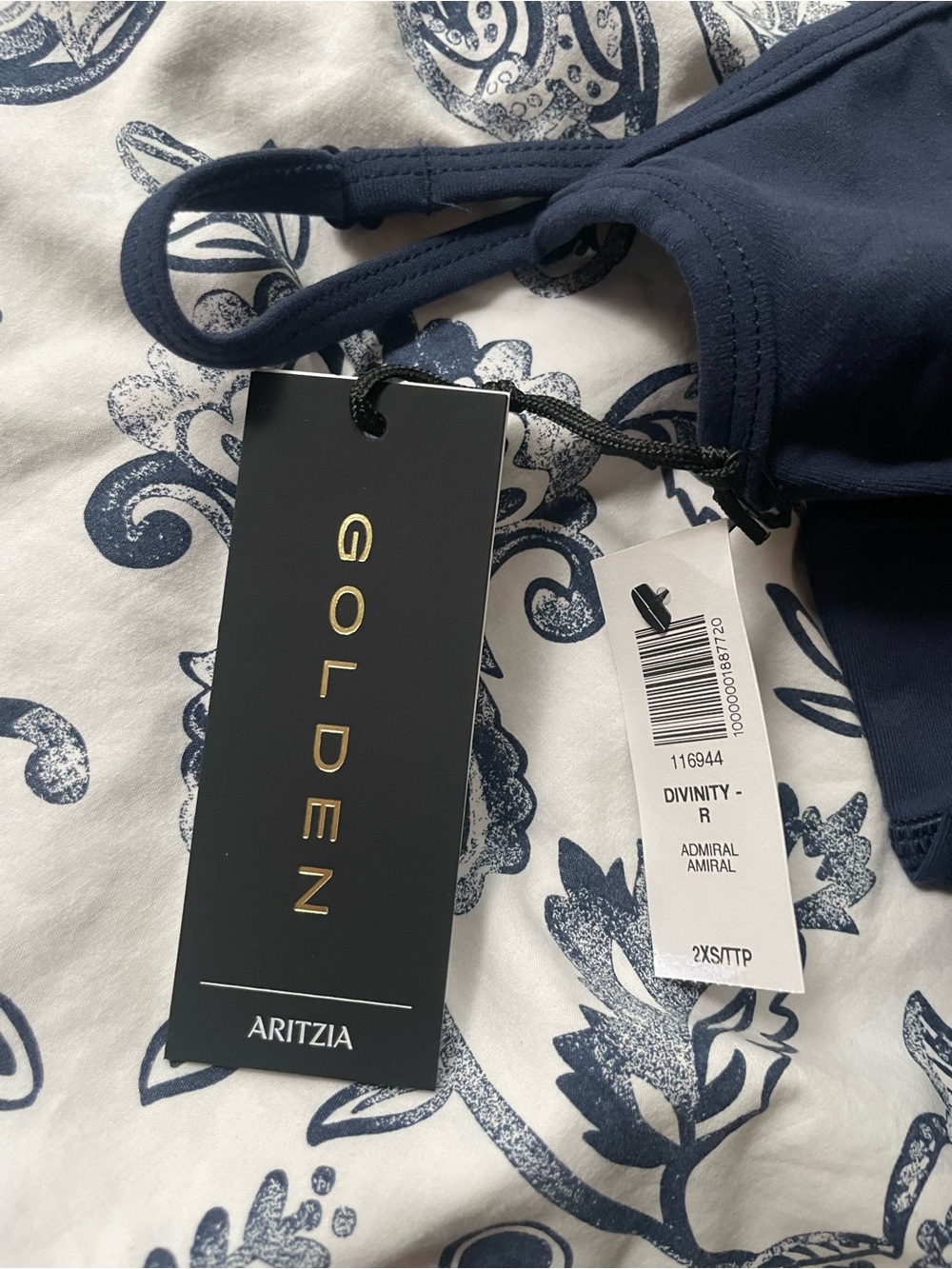 Aritzia Golden Divinity Jumpsuit – Admiral Blue